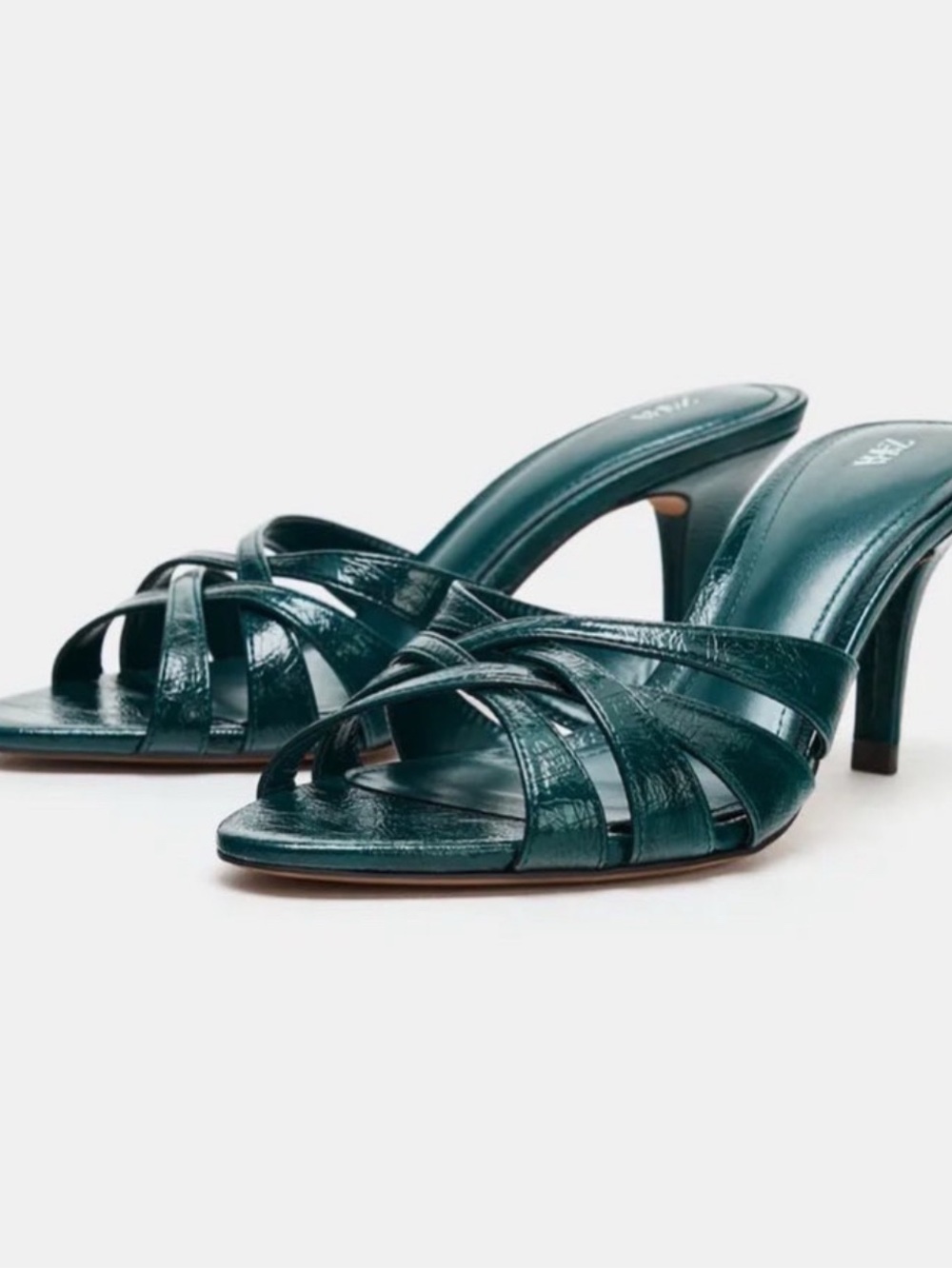 Zara STRAPPY HEELED SANDALS